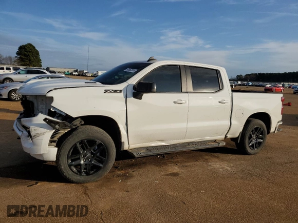 2023 Chevrolet Silverado 1500 RST with VIN 3GCUDEE84PG258108, listed as a Copart auction lot 83863974 with 48,328 mi miles and Salvage Title. Bid and sale history available at carsss.com. Image 1.