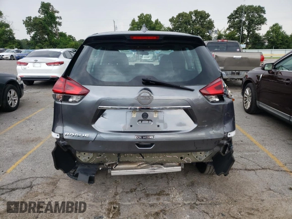 2017 Nissan Rogue SV with VIN 5N1AT2MT4HC835973, listed as a Copart auction lot 63814414 with 74,629 mi miles and Salvage Title. Bid and sale history available at carsss.com. Image 6.
