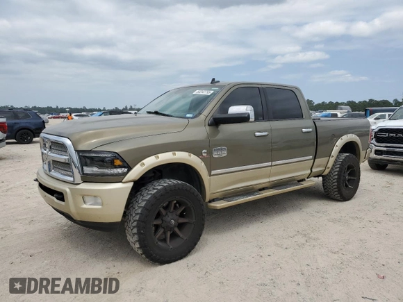 2013 Ram 2500 Laramie Longhorn с VIN 3C6UR5GL9DG607494, выставлен на аукционе Copart как лот 53242795 с пробегом 212 468 миль миль и Списание • Salvage title. История ставок и продаж доступна на DreamBid. Изображение 2.