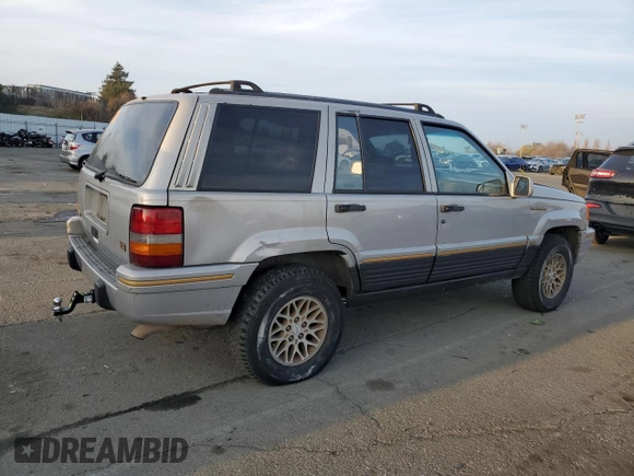 1995 Jeep Grand Cherokee Limited with VIN 1J4GZ78Y2SC603292, listed as a Copart auction lot 84449764 with 153,673 mi miles and Non Repairable. Bid and sale history available at carsss.com. Image 3.