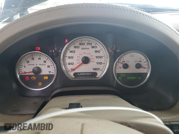 2008 Ford F-150 XLT with VIN 1FTPW12V38FB49393, listed as a Copart auction lot 52054265 with 301,847 mi miles and Salvage Title. Bid and sale history available at carsss.com. Image 9.