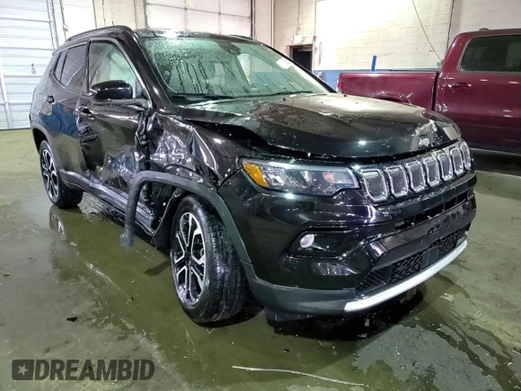 2022 Jeep Compass Limited z VIN 3C4NJDCB5NT146248, wystawiony jako Copart lot #49112635 z przebiegiem 21 730 mil mil oraz Szkoda całkowita • Salvage title. Historia ofert i sprzedaży dostępna na DreamBid. Obrazek 14.