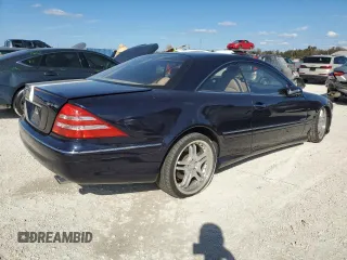 2002 Mercedes-Benz CL AMG with VIN WDBPJ73J02A021435, listed as a Copart auction lot 77801194 with Not Provided miles and Salvage Title. Bid and sale history available at carsss.com. Image 3.