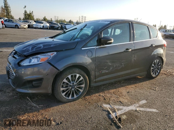 2017 Ford C-Max Energi Titanium with VIN 1FADP5FU2HL113484, listed as a Copart auction lot 80453973 with 323,914 mi miles. Bid and sale history available at carsss.com. Image 1.