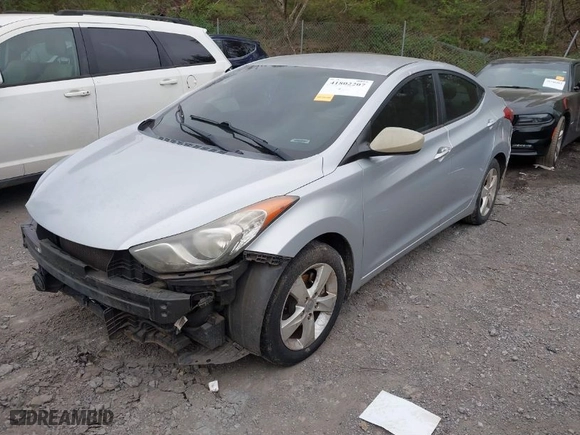 2011 Hyundai Elantra GLS with VIN 5NPDH4AE9BH000466, listed as a IAAI auction lot 41802207 with 1 mi miles. Bid and sale history available at carsss.com. Image 2.