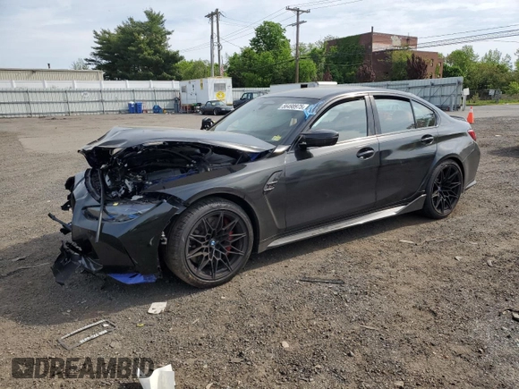 2024 BMW M3 Competition xDrive with VIN WBS43AY05RFT65019, listed as a Copart auction lot 56498975 with Not provided miles and Salvage title. Bid and sale history available at DreamBid. Image 1.