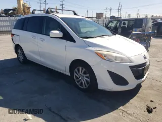 2012 Mazda 5 Sport with VIN JM1CW2BL9C0103114, listed as a Copart auction lot 49910085 with 130,850 mi miles and Salvage Title. Bid and sale history available at DreamBid. Image 4.