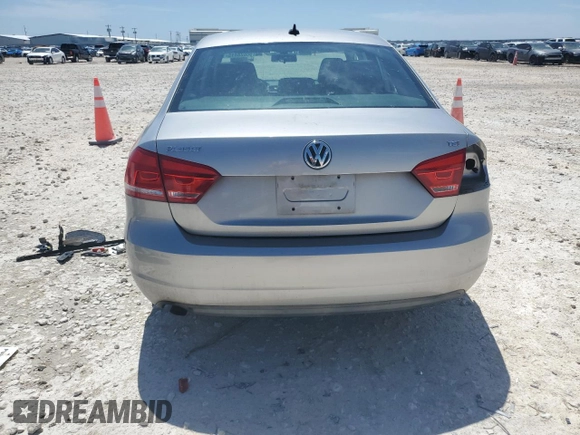 2014 Volkswagen Passat Wolfsburg Edition with VIN 1VWAT7A39EC095920, listed as a Copart auction lot 56628415 with 103,492 mi miles and Salvage title. Bid and sale history available at DreamBid. Image 6.