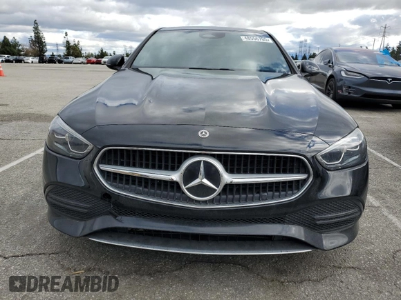 2023 Mercedes-Benz C 300 with VIN W1KAF4GB1PR071219, listed as a Copart auction lot 48556705 with 22,017 mi miles and Salvage Title. Bid and sale history available at carsss.com. Image 5.