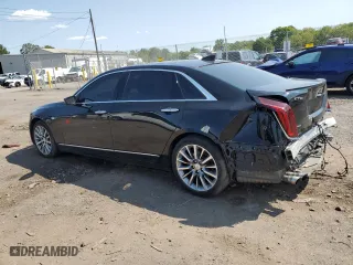 2018 Cadillac CT6 Luxury AWD with VIN 1G6KD5RS4JU159650, listed as a Copart auction lot 70673724 with 72,724 mi miles and Salvage Title. Bid and sale history available at carsss.com. Image 2.