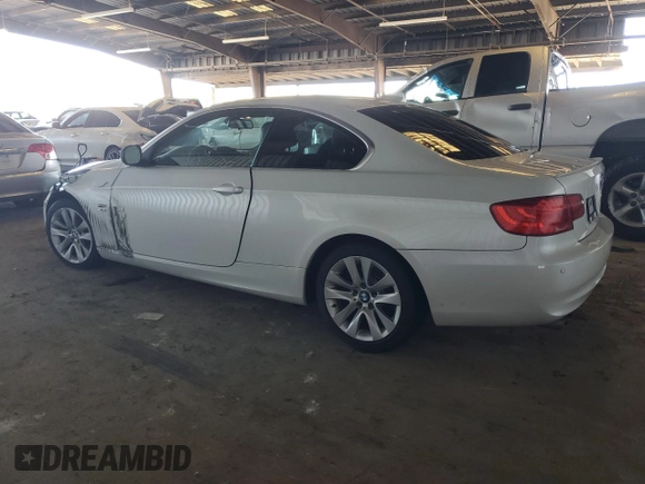 2011 BMW 3 Series 328i xDrive with VIN WBAKF5C55BE656256, listed as a Copart auction lot 43815265 with 76,848 mi miles and Salvage Title. Bid and sale history available at carsss.com. Image 2.