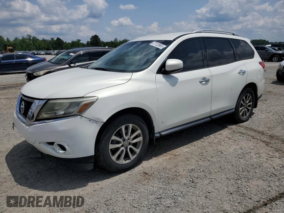 2014 Nissan Pathfinder SL with VIN 5N1AR2MM8EC717668, listed as a Copart auction lot 57123965 with 158,383 mi miles and Clean title. Bid and sale history available at DreamBid. Image 1.