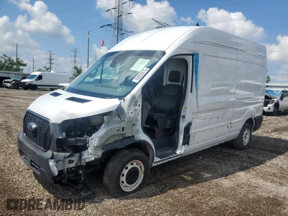 2023 Ford Transit Cargo with VIN 1FTBR1X87PKB07660, listed as a Copart auction lot 63852975 with 37,357 mi miles and Salvage title. Bid and sale history available at DreamBid. Image 1.