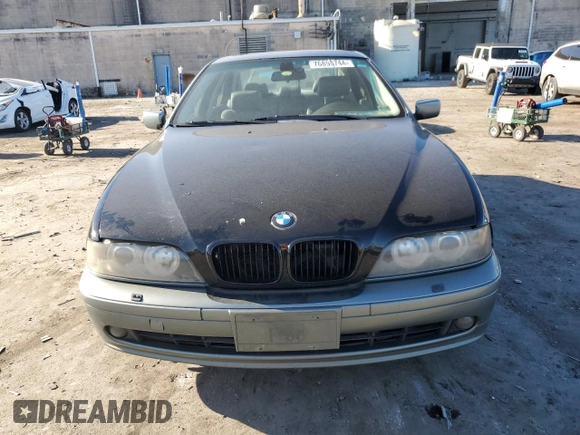 2003 BMW 5 Series 525iA with VIN WBADT43483GY99262, listed as a Copart auction lot 76890744 with 241,653 mi miles and Salvage Title. Bid and sale history available at carsss.com. Image 5.
