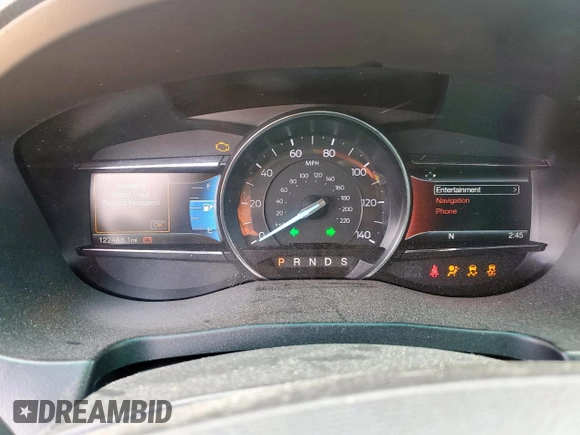 2017 Ford Explorer XLT with VIN 1FM5K7D87HGC22106, listed as a Copart auction lot 58682755 with 122,488 mi miles and Salvage title. Bid and sale history available at DreamBid. Image 9.