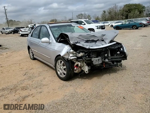 2005 Kia Spectra LX with VIN KNAFE121255202207, listed as a Copart auction lot 47648205 with 0 mi miles and Salvage Title. Bid and sale history available at carsss.com. Image 10.