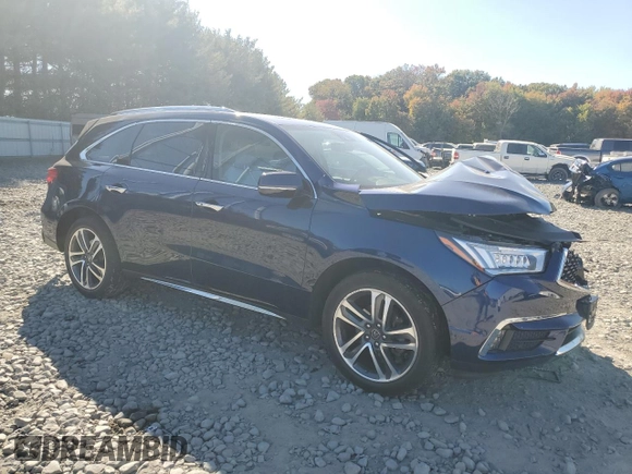 2018 Acura MDX w/Advance/Entertainment Pkg with VIN 5J8YD4H98JL004106, listed as a Copart auction lot 76923764 with 105,349 mi miles and Salvage Title. Bid and sale history available at carsss.com. Image 4.