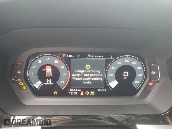2023 Audi S3 Premium Plus z VIN WAUH3DGY5PA054747, wystawiony jako Copart lot #73563684 z przebiegiem 18 556 mil mil oraz Szkoda całkowita • Salvage title. Historia ofert i sprzedaży dostępna na DreamBid. Obrazek 9.