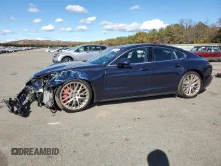 2018 Porsche Panamera Turbo with VIN WP0AF2A78JL141263, listed as a Copart auction lot 76048954 with 64,825 mi miles and Salvage title. Bid and sale history available at DreamBid. Image 1.