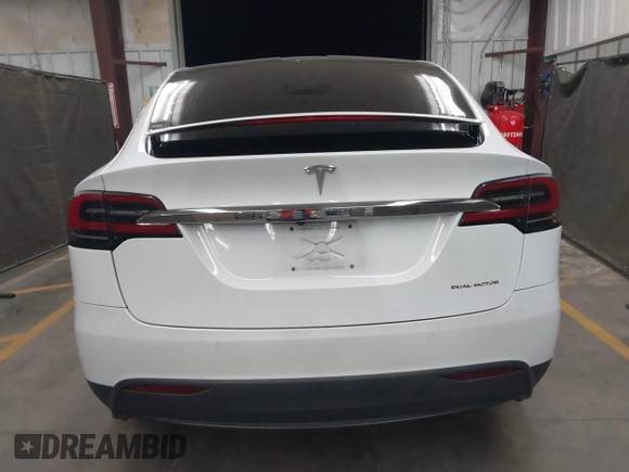 2020 Tesla Model X Long Range with VIN 5YJXCDE22LF305223, listed as a IAAI auction lot 41989862 with 48,309 mi miles. Bid and sale history available at carsss.com. Image 16.