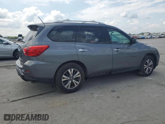 2018 Nissan Pathfinder S with VIN 5N1DR2MM8JC617027, listed as a Copart auction lot 59629955 with 150,162 mi miles and Clean title. Bid and sale history available at DreamBid. Image 3.