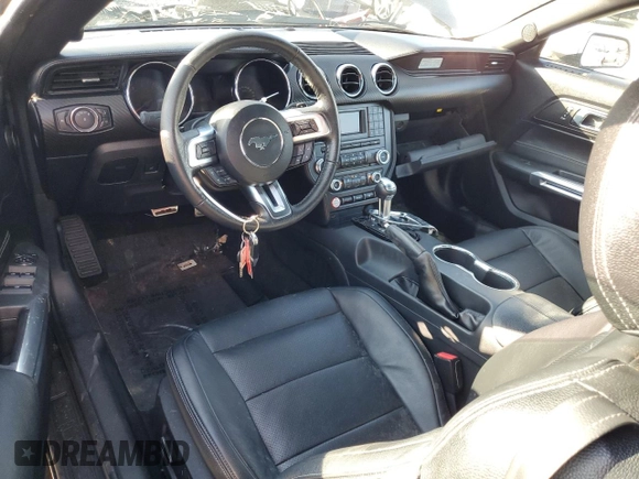 2017 Ford Mustang V6 with VIN 1FATP8EM9H5255950, listed as a Copart auction lot 85610664 with 53,589 mi miles and Salvage Title. Bid and sale history available at carsss.com. Image 8.