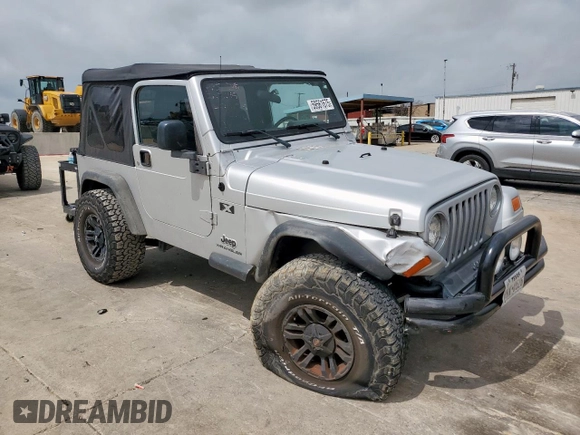 2004 Jeep Wrangler X z VIN 1J4FA39S34P702186, wystawiony jako Copart lot #59561675 z przebiegiem 202 214 mil mil oraz Szkoda całkowita • Salvage title. Historia ofert i sprzedaży dostępna na DreamBid. Obrazek 4.