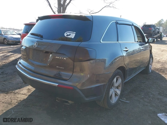 2012 Acura MDX with VIN 2HNYD2H28CH547956, listed as a IAAI auction lot 41748207 with 132,185 mi miles. Bid and sale history available at carsss.com. Image 4.