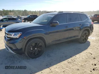 2022 Volkswagen Atlas SE with VIN 1V2JP2CA8NC506602, listed as a Copart auction lot 84947204 with 53,336 mi miles and Salvage title. Bid and sale history available at DreamBid. Image 1.