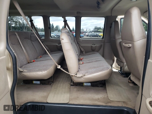 2006 Chevrolet Express Passenger с VIN 1GNFG15T961223498, выставлен на аукционе Copart как лот 45679095 с пробегом 191 266 миль миль и Списание • Salvage title. История ставок и продаж доступна на DreamBid. Изображение 11.