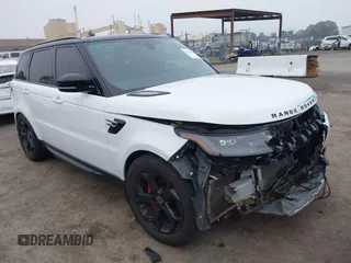 2018 Land Rover Range Rover Sport HSE with VIN SALWR2RK7JA185054, listed as a IAAI auction lot 41120433 with 82,523 mi miles. Bid and sale history available at carsss.com. Image 1.
