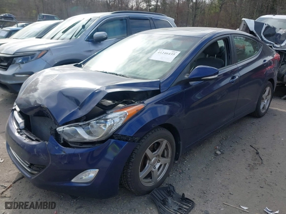2012 Hyundai Elantra GLS with VIN 5NPDH4AE1CH099852, listed as a IAAI auction lot 41246435 with 69,747 mi miles. Bid and sale history available at carsss.com. Image 2.