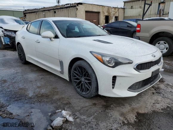 2018 Kia Stinger with VIN KNAE15LA8J6032128, listed as a Copart auction lot 42966965 with 99,272 mi miles and Salvage Title. Bid and sale history available at carsss.com. Image 4.