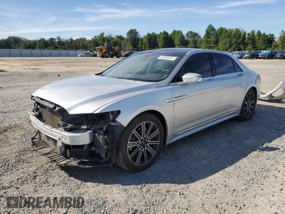 2017 Lincoln Continental Reserve with VIN 1LN6L9RP6H5608332, listed as a Copart auction lot 69390954 with 123,311 mi miles and Salvage Title. Bid and sale history available at carsss.com. Image 1.