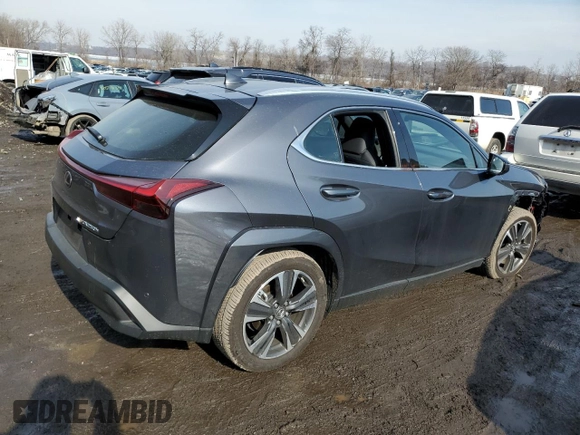 2024 Lexus UX 250h Premium with VIN JTHP9JBH1R2075173, listed as a Copart auction lot 46299615 with 1,738 mi miles and Salvage Title. Bid and sale history available at DreamBid. Image 3.