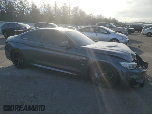 2016 BMW M4 with VIN WBS3R9C5XGK337197, listed as a Copart auction lot 87056764 with 110,398 mi miles and Salvage title. Bid and sale history available at DreamBid. Image 4.