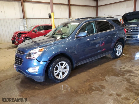 2016 Chevrolet Equinox LT with VIN 2GNFLFEK3G6157500, listed as a Copart auction lot 52624215 with 115,404 mi miles and Salvage Title. Bid and sale history available at carsss.com. Image 1.