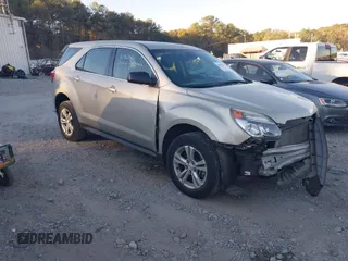 2016 Chevrolet Equinox LS with VIN 2GNALBEK1G1187904, listed as a IAAI auction lot 40852235 with 46,060 mi miles. Bid and sale history available at carsss.com. Image 1.