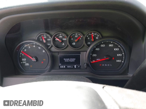 2024 Chevrolet Silverado 1500 Custom with VIN 1GCPDBEK9RZ123622, listed as a IAAI auction lot 41757432 with 10,255 mi miles and . Bid and sale history available at DreamBid. Image 7.