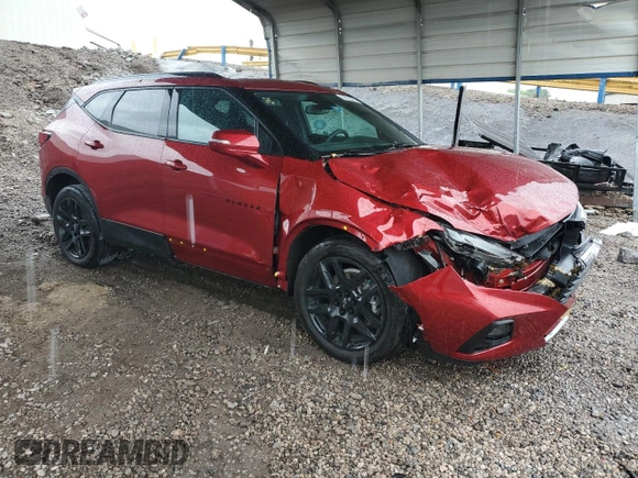 2022 Chevrolet Blazer LT z VIN 3GNKBCR42NS156493, wystawiony jako Copart lot #58755295 z przebiegiem 86 138 mil mil oraz Szkoda całkowita • Salvage title. Historia ofert i sprzedaży dostępna na DreamBid. Obrazek 4.