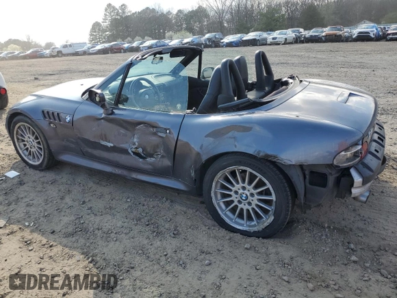 2001 BMW Z3 3.0 with VIN WBACN53451LL46309, listed as a Copart auction lot 68974214 with 156,216 mi miles and Salvage title. Bid and sale history available at DreamBid. Image 2.