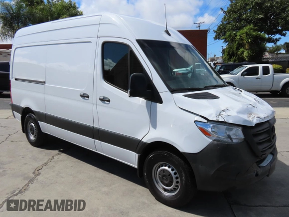 2023 Mercedes-Benz Sprinter with VIN W1Y4NBHY5PT139828, listed as a Copart auction lot 49844365 with 14,601 mi miles and Salvage Title. Bid and sale history available at DreamBid. Image 1.