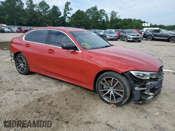 2020 BMW 3 Series 330i with VIN WBA5R1C09LFH84841, listed as a Copart auction lot 63381524 with 88,325 mi miles and Salvage Title. Bid and sale history available at carsss.com. Image 4.