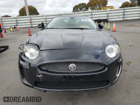 2011 Jaguar XK with VIN SAJWA4GB0BLB38875, listed as a Copart auction lot 52045805 with 35,487 mi miles and Salvage Title. Bid and sale history available at carsss.com. Image 5.