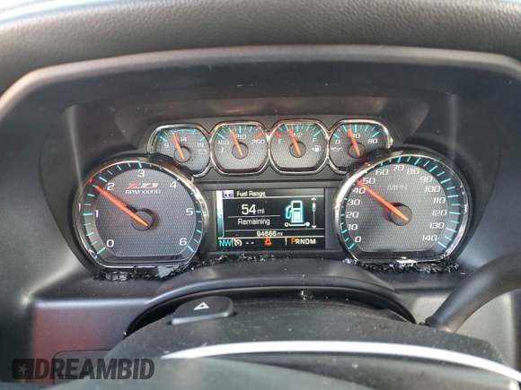 2015 Chevrolet Silverado 1500 LTZ with VIN 3GCUKSEC4FG165614, listed as a Copart auction lot 76800604 with 94,666 mi miles and Salvage Title. Bid and sale history available at DreamBid. Image 9.