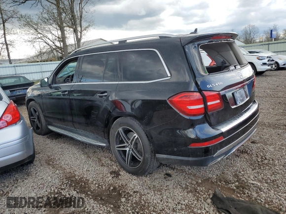 2017 Mercedes-Benz GLS 450 with VIN 4JGDF6EE4HA765897, listed as a Copart auction lot 55741505 with Not Provided miles and Salvage Title. Bid and sale history available at DreamBid. Image 2.