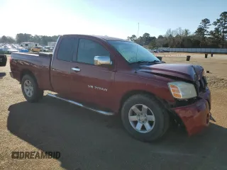 2005 Nissan Titan XE with VIN 1N6BA06A25N553228, listed as a Copart auction lot 47136205 with 227,151 mi miles and Salvage title. Bid and sale history available at DreamBid. Image 4.