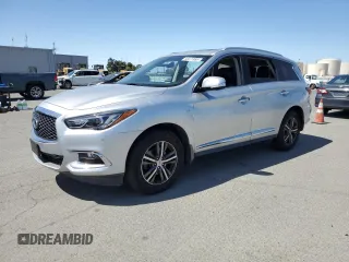 2019 Infiniti QX60 Luxe with VIN 5N1DL0MN5KC558017, listed as a Copart auction lot 58411995 with 43,523 mi miles and Salvage title. Bid and sale history available at DreamBid. Image 1.