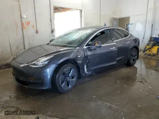 2019 Tesla Model 3 Long Range with VIN 5YJ3E1EB5KF453064, listed as a Copart auction lot 52287055 with 84,172 mi miles and Salvage Title. Bid and sale history available at carsss.com. Image 1.