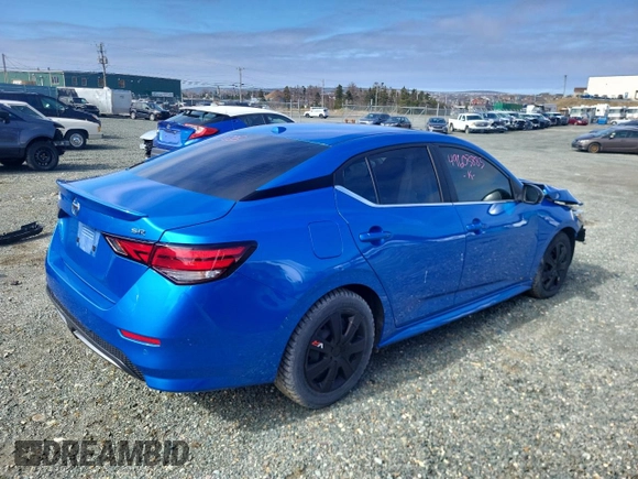 2023 Nissan Sentra SR with VIN 3N1AB8DV6PY266970, listed as a Copart auction lot 49603885 with 21,206 mi miles and Salvage Title. Bid and sale history available at DreamBid. Image 3.